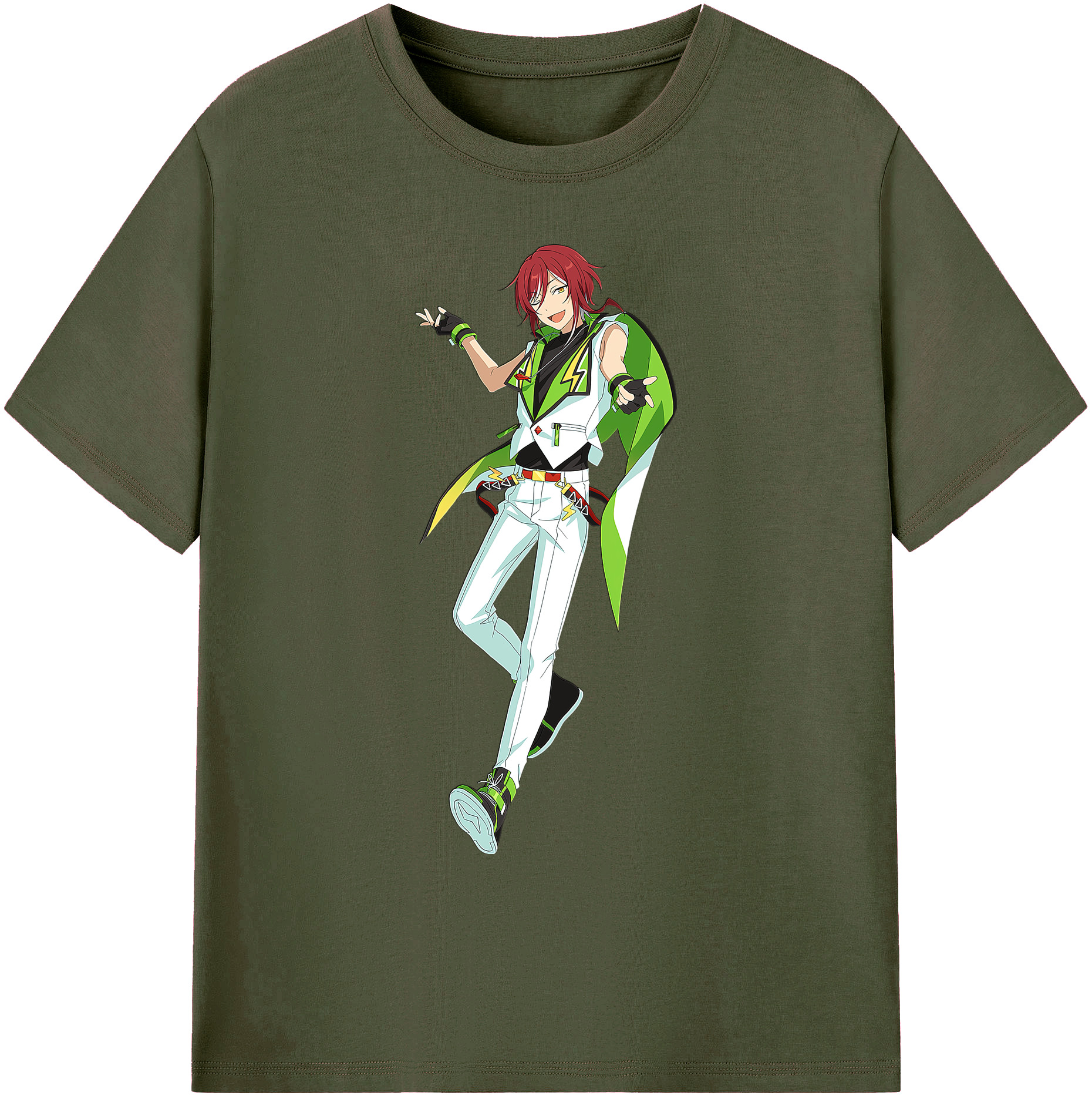 （画像用） あんさんぶるスターズ! Ensemble Stars 綿100％ メンズ半袖Tシャツ｜肌触りやわらか＆通気性